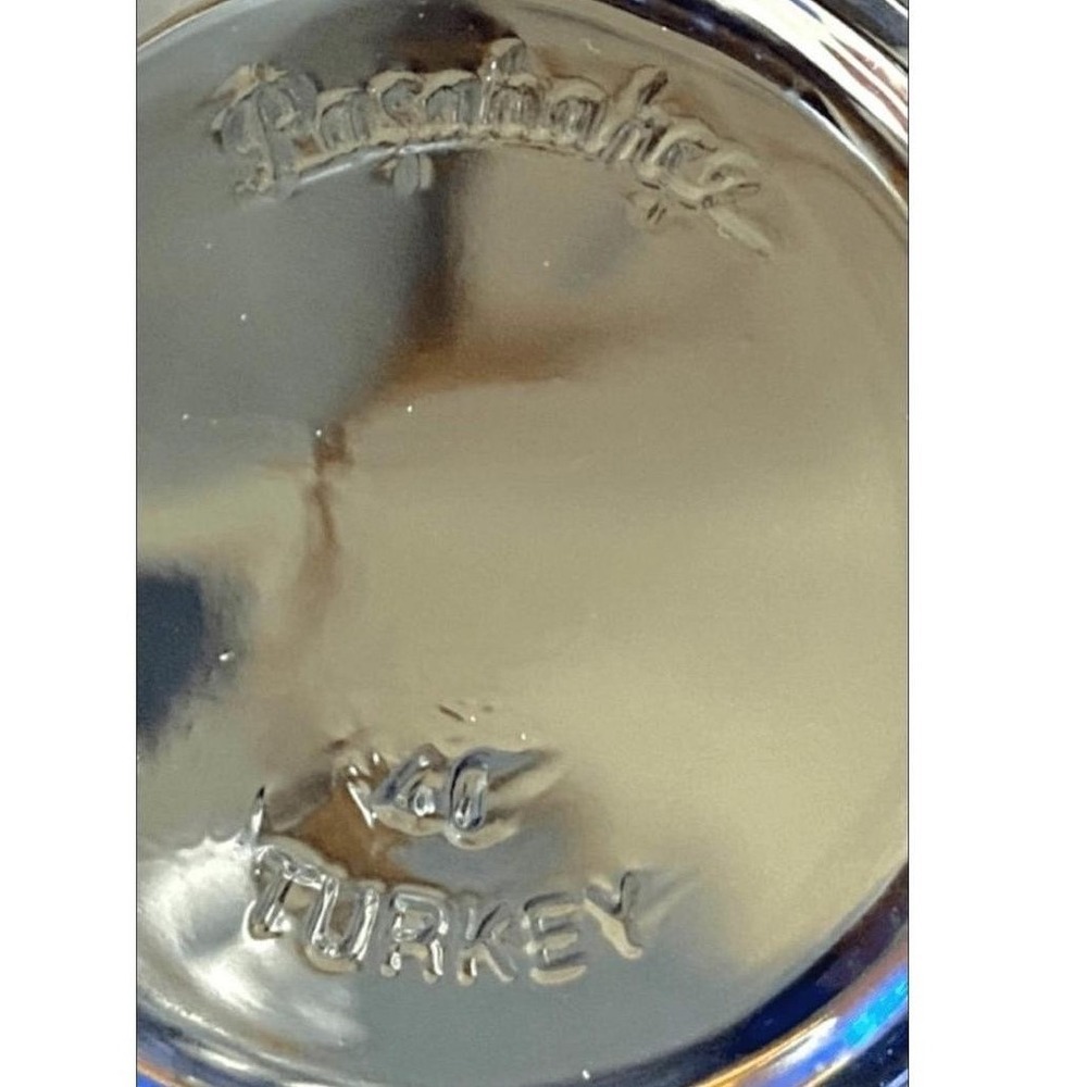 Rare Vintage Pasabahce Blue Glasses - Set of 2 - Two Droplet Logo - 1960s Turkey - Picture 5 of 6